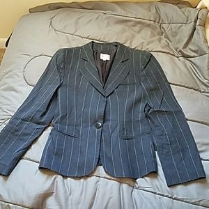 Armani Collezioni Navy Pinstripe Blazer Sz 6